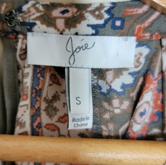 Joie | Bradie Print Silk Halter Style Tank Blouse Size Small - Picture 5 of 8